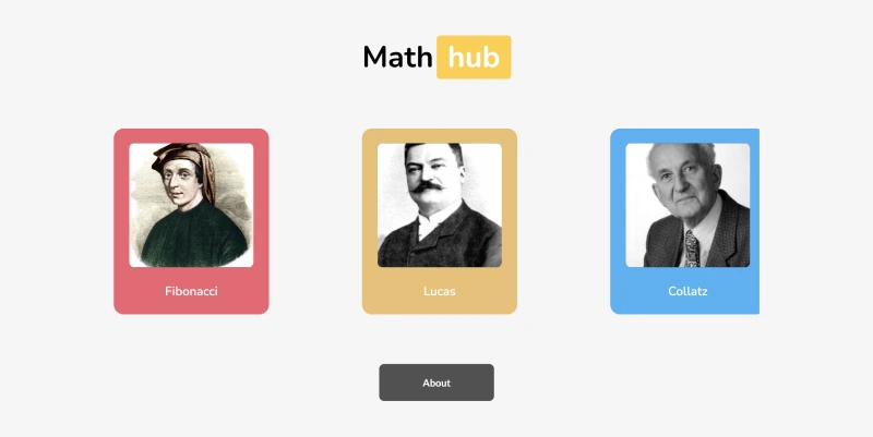 Screenshot of MathHub